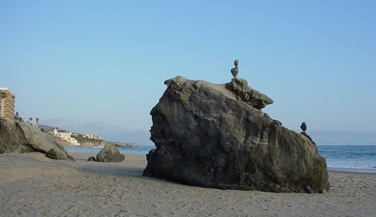 Rock Balancing in California