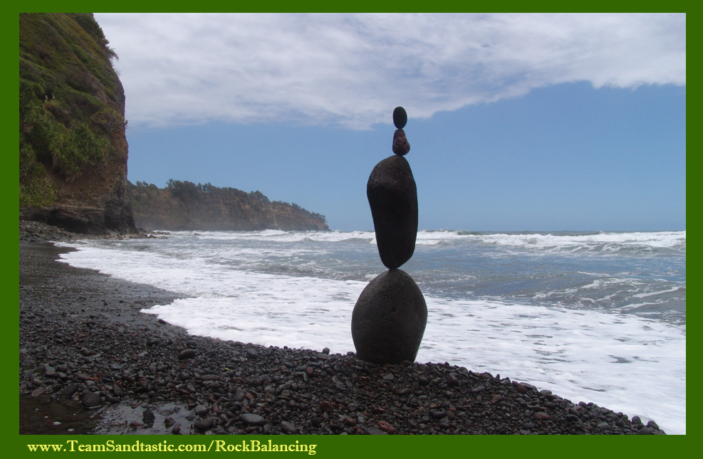 Rock Balancing in Hawaii