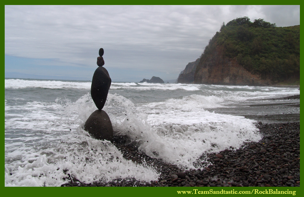 Rock Balancing in Hawaii